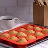Moules de cuisson 12/24 hole mini muffin tasse en silicone biscuits cupcakes gâteau de cuisson à gâteau à gâteau de cuisson à la maison