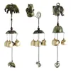 Figurines décoratines Retro Wind Chimes Mur Manuel de suspension Good Luck Classic Fengshi Bells Windchime For Home Porch Garden Door