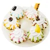 Dekorativa blommor Simuleringstårta Model Fake Cream Cupcakes Gourmet Pography Props Window Disert Dessert Table Decoration