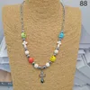 New Mens Shell Patchwork Necklace Turquoise Dolphin Pendant Female Hip-hop Trendy Accessory