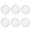 Decorative Figurines 6Pcs Graduation Season Wind Spinner Blanks 3D Spinners Hanging For Outdoor Garden