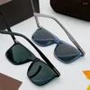 Sonnenbrille 2024 Vintage TF832 Designerin Langlebige Gläser Männer Frauen Square Fashion Driving Goggles UV Gafas Oculos