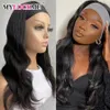 Canna per capelli umani onda del corpo Glueless er Natural Color for Women Black Brasilian Remy Machine Mylockme 240401