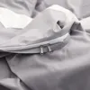 Yatak Seti Pamuk Beyaz Gri Shabby Patchwork Yorgan Kapak Seti 4/6Pieces Ultra Yumuşak Yatak Tabağı Yastık Şems
