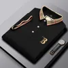 Designer Top Luxury Mens Brodery Fashion Polo Shirt Short Sleeve Solid Color Mens Camisole Polo Shirt M-4XL