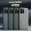 Magnetic Leather Case For iPhone 15 14 13 12 11 XS Pro Max 7 8 Plus Samsung S24 S23 S22 Ultra Plus Luxury Sheepskin Matte Slim Back Cover