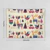 Tapestries Vintage Scandinavian Christmas Folk Art Tapijt Tapijt Luxe Woonkamer Decoratie Muur Muurschildering Bed