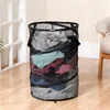 Laundry Bags Portable Mesh Basket Large Capacity Foldable Hamper Clothes Toy Sundries Storage Organizer Bathroom Supplies