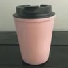 Canecas Tumbler de plástico de 350 ml com tampa de palha reutilizável de palha reutil