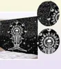 CAMMITEVER Skull Yoga Tapestry Travel Sleeping Pad Polyester Fabric Skeleton Printed Wall Hanging Tapestry 2106093053453