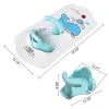 Gravestones Baby Bath Mat with Baby Shower Seat Bathtub Cushion Back Support Nonslip Safety Comfortable Chair Baby Bath Seat