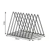 Racks Magazine Holder Triangle File Holder Book Record Rack Metal Vinyl Record Storage Magazine Rack Multifunction Triangle Organizer