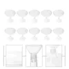 Wegwerpbekers rietjes 10 pc's beker dessert pudding desserts deksels mousse plastic ijs