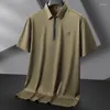 Men's Polos 8xl 7xl 6xl 2024 Summer High End Business Polo Men Tops Short Ments à manches courtes