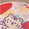 Tapijten kawaii cartoon tijger tapijt niet -slip rondslingel lounge tapijtmeisjes kleurrijk roze bed kinderen slaapkamer cirkel decor