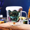 マグカップかわいいクリスマスコーヒーマグティーカップミルクグラス