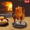 Strumenti per arrostire la griglia di pollo rotatore cucina per esterni barbecue in acciaio carbone antiaderente piastra grigliata