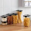 Bouteilles de rangement boîte à grains entiers cuisine scellée de qualité alimentaire en plastique