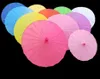 Chinesisch gefärbte Regenschirm Weiß rosa Parasole China Traditionelle Tanzfarbe Parasol Japanische Seidenhochzeit Requisiten9456877