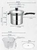 Double Boilers Multifunctional Stainless Steel Frying Pan For Nonmagnetic Saucepan