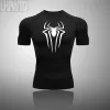 T-Shirts Sporthemd Männer laufen T-Shirt Männer Fitnessstudio-Hemd-Training Kleidung Kompression Workout Superheld Muskel T-Shirt Fitness Tees