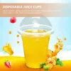 Cuilles jetables Paies de dessert de dessert conception en plastique Plastique lait transparent JUI MULTI-FONCTION JUI SORFICIPE transparente