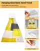 Styl malowania olejem ręcznika abstrakcyjny geometryczny żółty szmatkę do czyszczenia kuchennego