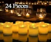 12/24pcs Creative LED Candle Lamp Batterisdriven Flamelös ljus Hem Bröllop Birthday Party Decoration Supplies Dropship Y2005311828682