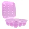 Förvaringsflaskor Flaskar Flip-Top Egg 9-rutnät Box Space Saving Kylskåpsarrangör för Kitchen Home Kylskåp Containerhållare