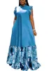 Robes africaines élégantes pour femmes dashiki automne printemps maxi robes dames vestimentaires africains traditionnels 240407