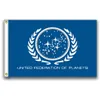 United Federation of Planets Flags Banner Rozmiar 3x5 stóp 90*150 cm z metalowym przelotem, flaga zewnętrzna5374885