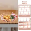 Dinnerware Sets Kitchen Supplies Containers Iron Wire Snack Serving Plate Home Fruit Fried Chicken Basket Baskets Bread