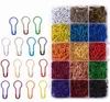 750 Pieces 15 Colors Assorted Bulb Safety Pins Pear Shaped Pins Knitting Stitch Markers Sewing Making with Storage Box4992712