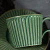 Cups Saucers Modern Design Vintage Coffee Cup Saucer Set Ceramic Nordic Decor Art Office Creativity Kubek Mugs Cute