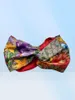 Designer 100 Silk Cross Head Band Women Girl Bandos de cabelo de luxo Retro Retro Turbano Cabeças Presentes 8285886