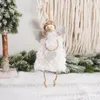 Decoratieve beeldjes Plush Girl Angel Pendant Festival Ornament Home Decor Christmas Decoratie Verjaardagsfeestje Wedding Kerstmis Gift