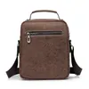 Sacs à bandoulières vintage hommes pu couleurs en cuir solide crossbody elegant femelle de voyage messager sac à main mâle décontracté.