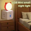 Bordslampor LED -belysningsbesparande utrymme Lim för kökskåpskläder Smart Light Travel Lamp Touch Night Diming Portable