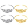 Bracelet 1pc oreilles de blé en acier inoxydable Open Bracles Femmes élégantes Le feuille de mariage Femme Pulseras Mujer Jewelry Accessoires