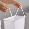 Sacs à linge Salle de bain rangement suspendu sac mural mouludes de vêtements sales pliables panier du panier de maison