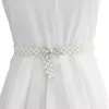 Riemen grote imitatie parel taille ketting elastische riem met kledingrok decoratie diamant kleding mode damesgird t3a7