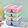 Dinkware 4 PC Contenitore riutilizzabile Contenitori snack divisi Viaggiare Candy Decor Fruit Meal Rep Scompartment PP IMPLETABILE Piccolo ufficio