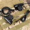 Accessoires wadsn tactische U94 PTT oortelefoonadapter voor Motorola Midland Baofeng Kenwood -plug walkie talkie militaire oortelefoonaccessoires