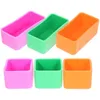 Dinnerware 6 PCs Purple Orange Orange Silicone Box Fittings