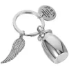 Vasi Angel Key Hitch Ornaments può essere aperto ad anello in metallo in acciaio inossidabile della catena