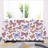 Stuhlabdeckungen wunderschöner Schmetterling gedruckter Slipcover Elastic Sofa Cover Bohemian L Form Couch Sofas Stretch Protector 1/2/3/4 Sitzer