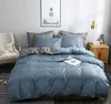 Ensemble de literie lin lin lin en coton coton couvercle couvercle tai-oreiller non simple de chambre à coucher