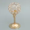 Bandlers à 3 taille Golden Mosaic Crystal Solder TEA Light Stand Candelabra Home Decor