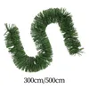 Decorative Flowers Artificial Christmas Garland Decorations Green Xmas For Party Wedding Stairs Table Outside