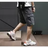 Summer Mens Fashion Pocket Baggy Jeans Shorts Loose Straight Capris Jeans For Men Streetwear Cargo Short Pants 240412